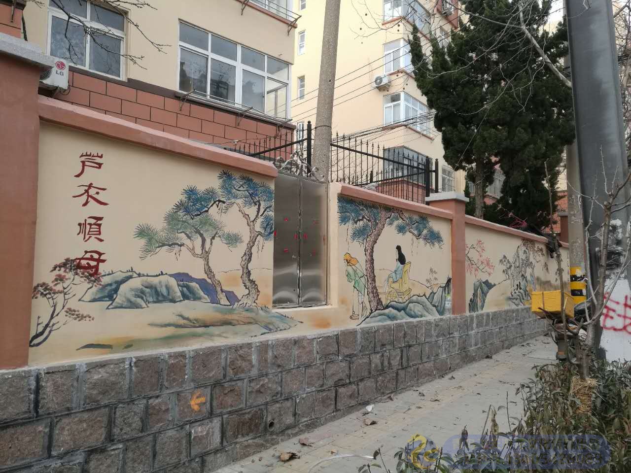 长沙路社区文化墙壁画彩绘